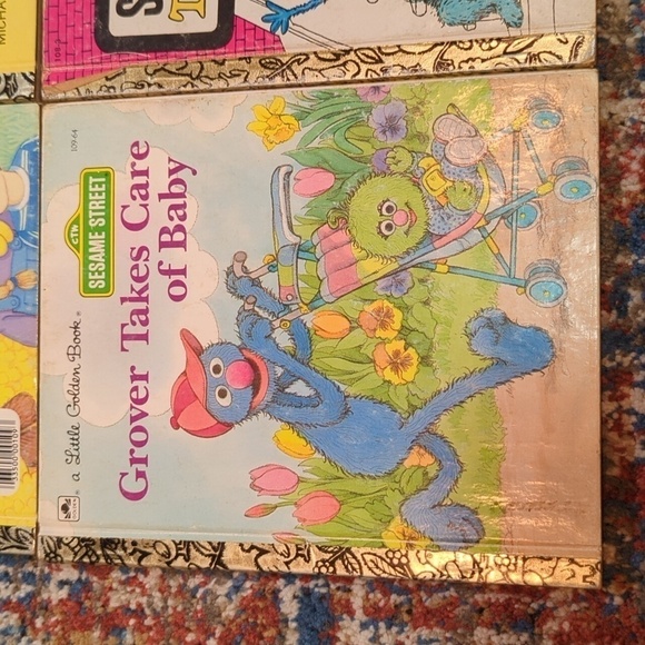 Little Golden Book Vintage Sesame Street Hardback Books Set of 4 - Picture 3 of 9